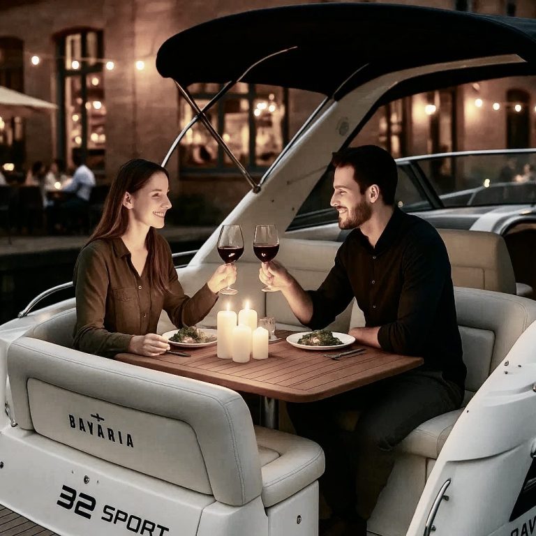 Dinner im Schiersteiner Hafen
